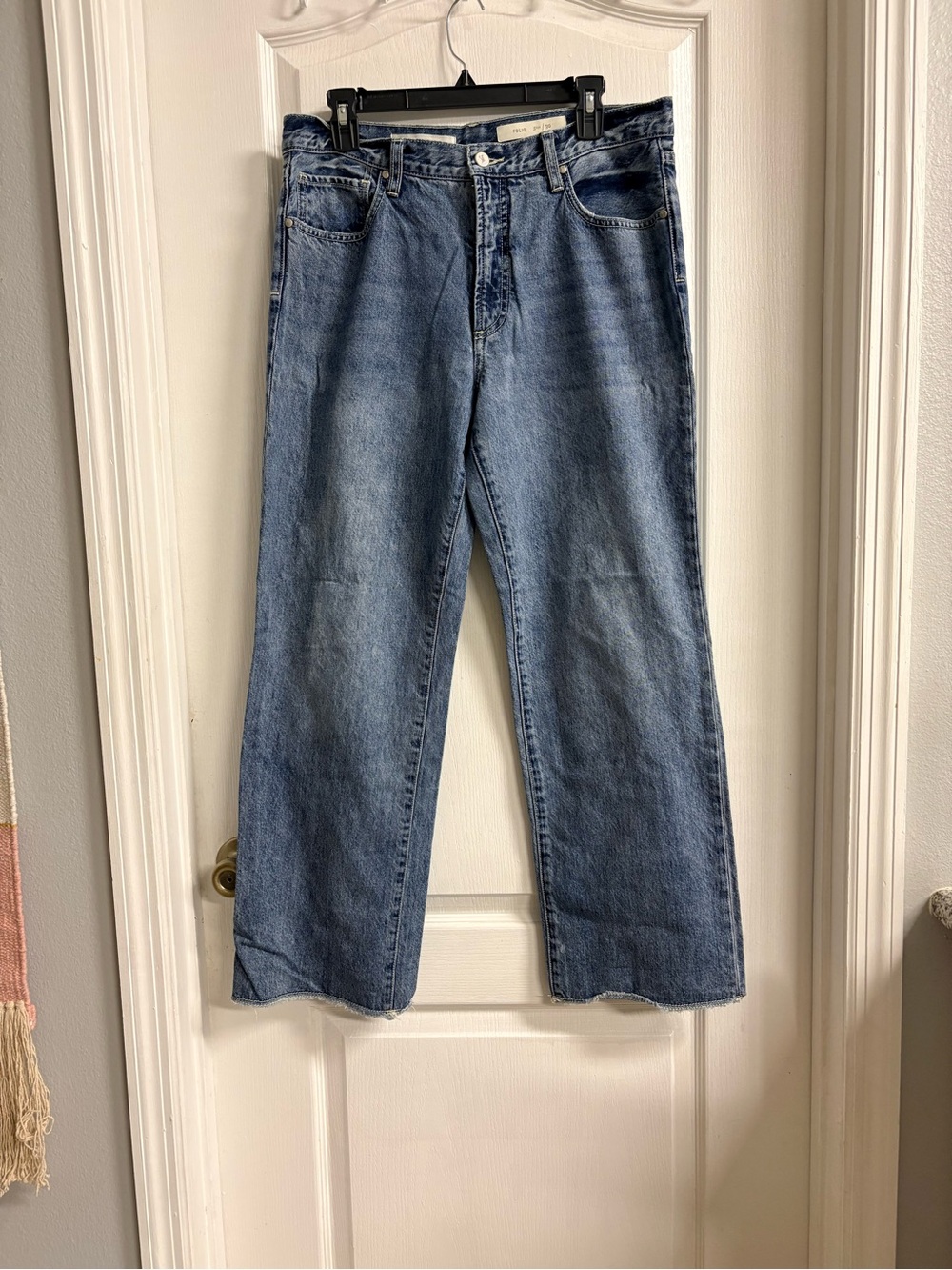 Pilcro  Folio Anthropologie Women's Light Blue Straight-Leg Jeans